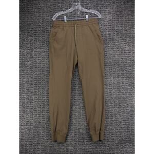 CRZ Yoga Pants Mens Small (29x30) Brown Jogger Tech Elastic Waist Stretch Active